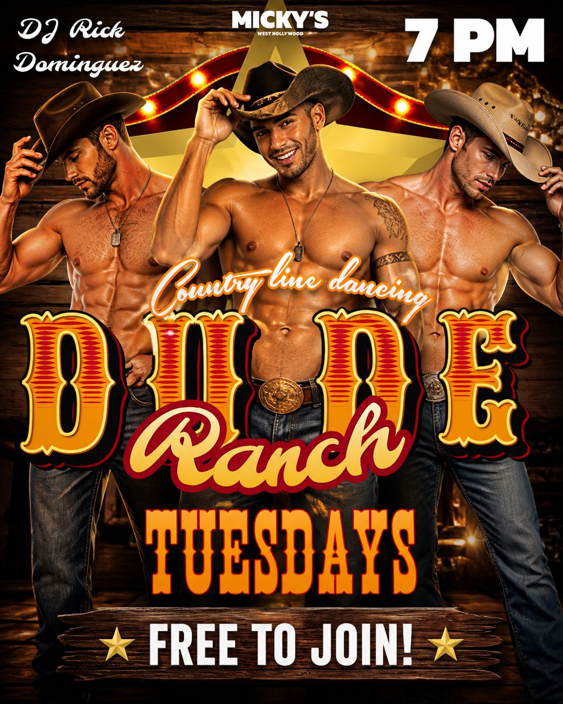 Dude Ranch – Country Line Dancing flyer