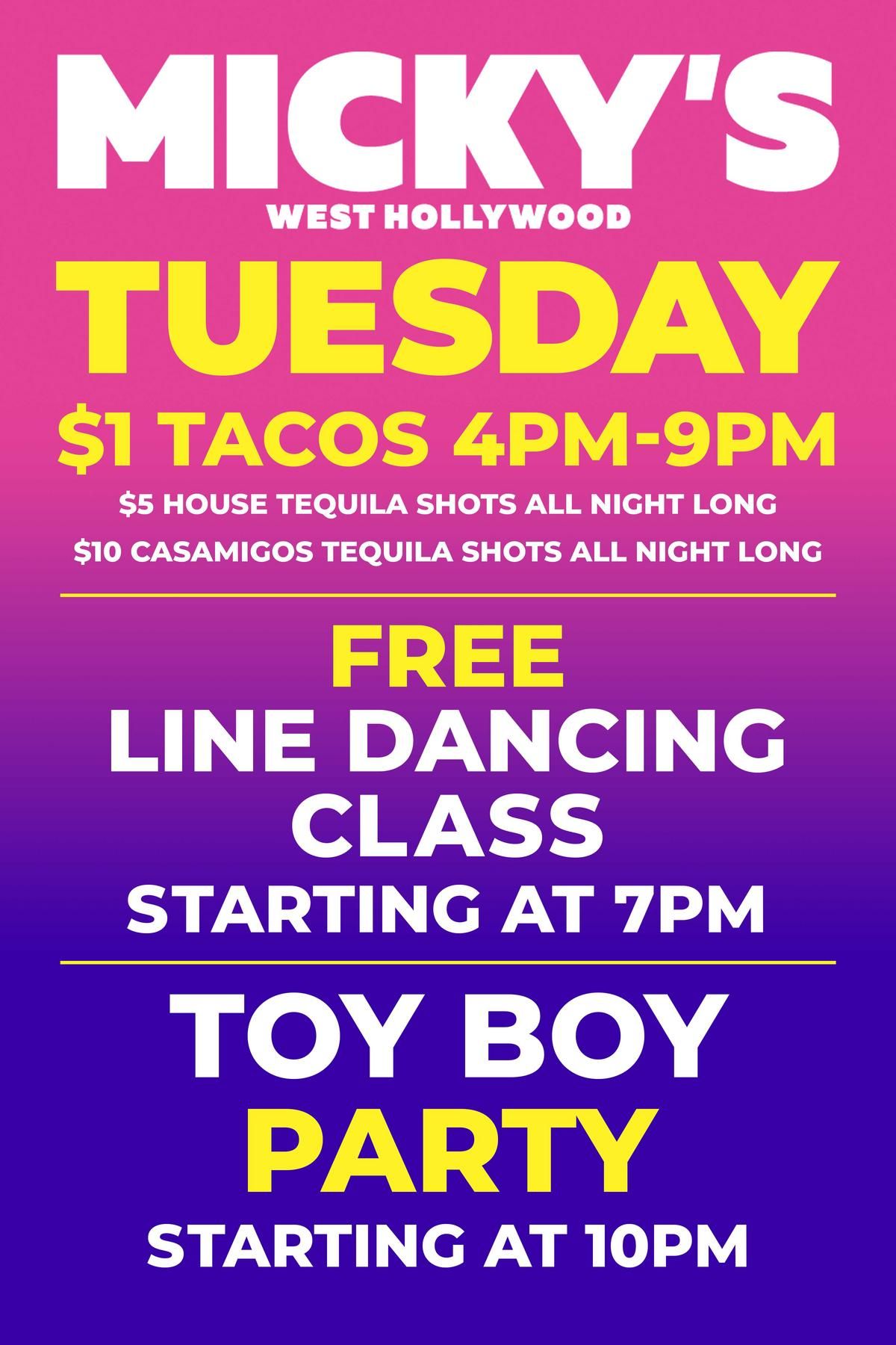 Taco Tuesdays & Happy Hour with Tamara flyer