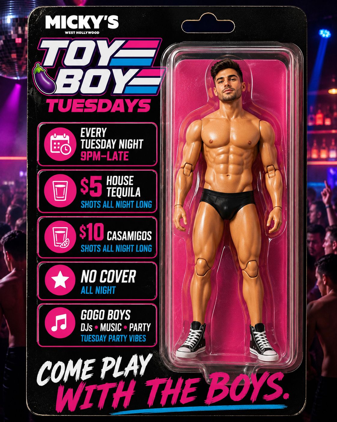 Toy Boy Tuesdays flyer