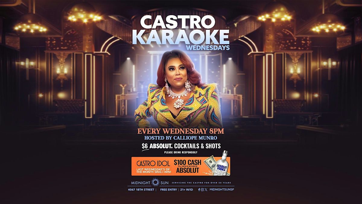 Castro Karaoke with Calliope Munro flyer
