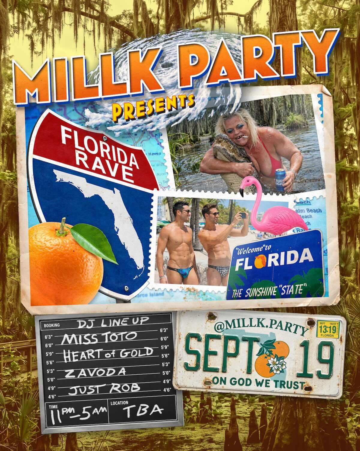MILLK presents: Florida Rave flyer