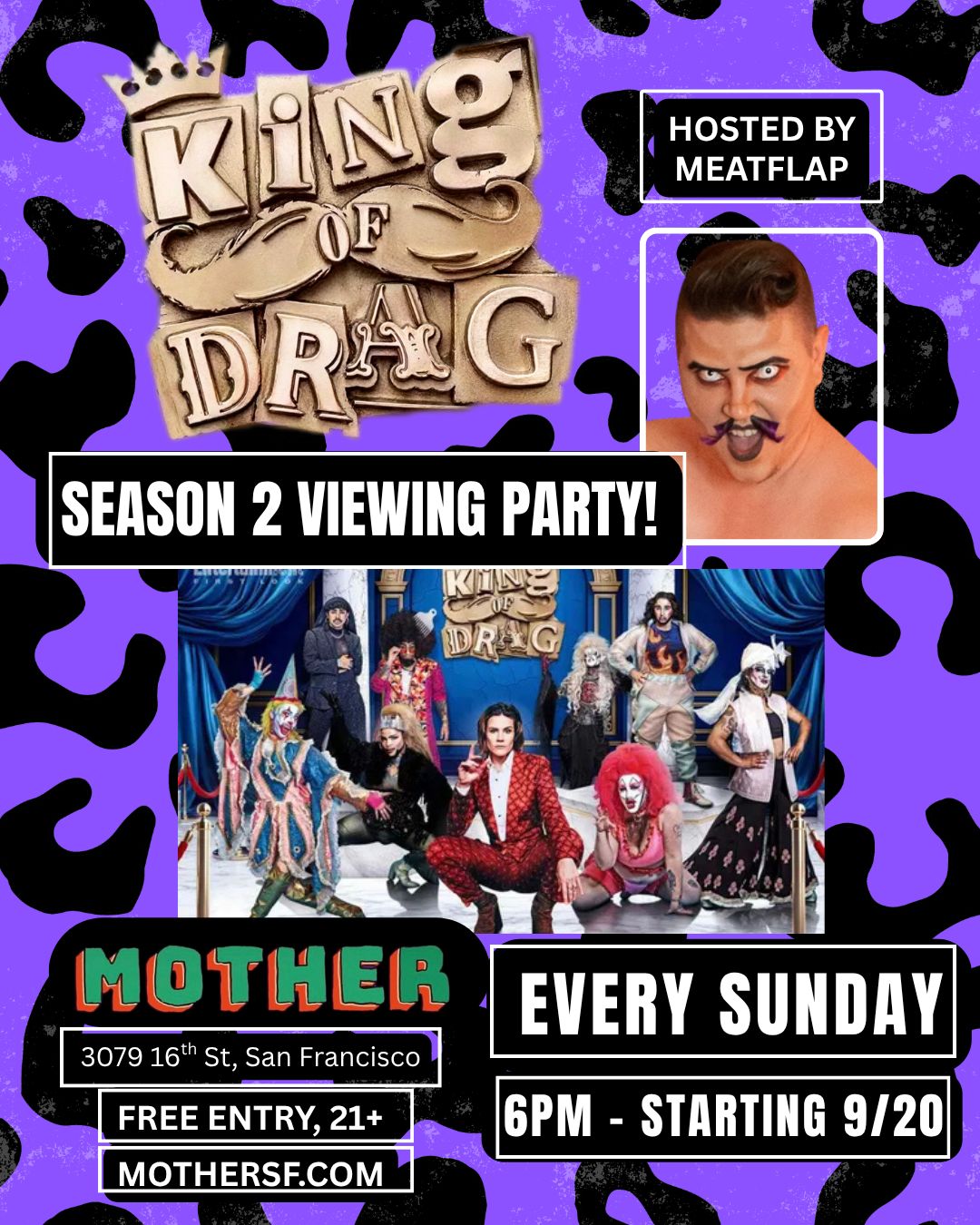 KING OF DRAG season 2 flyer