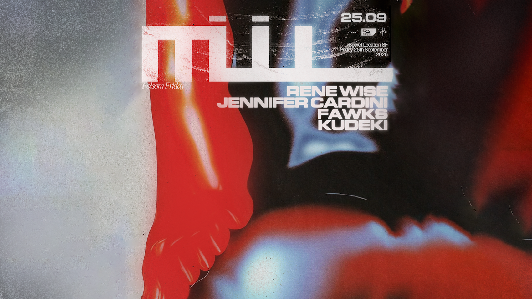 MÜLL Folsom: Rene Wise, Jen Cardini, Fawks, Kudeki flyer