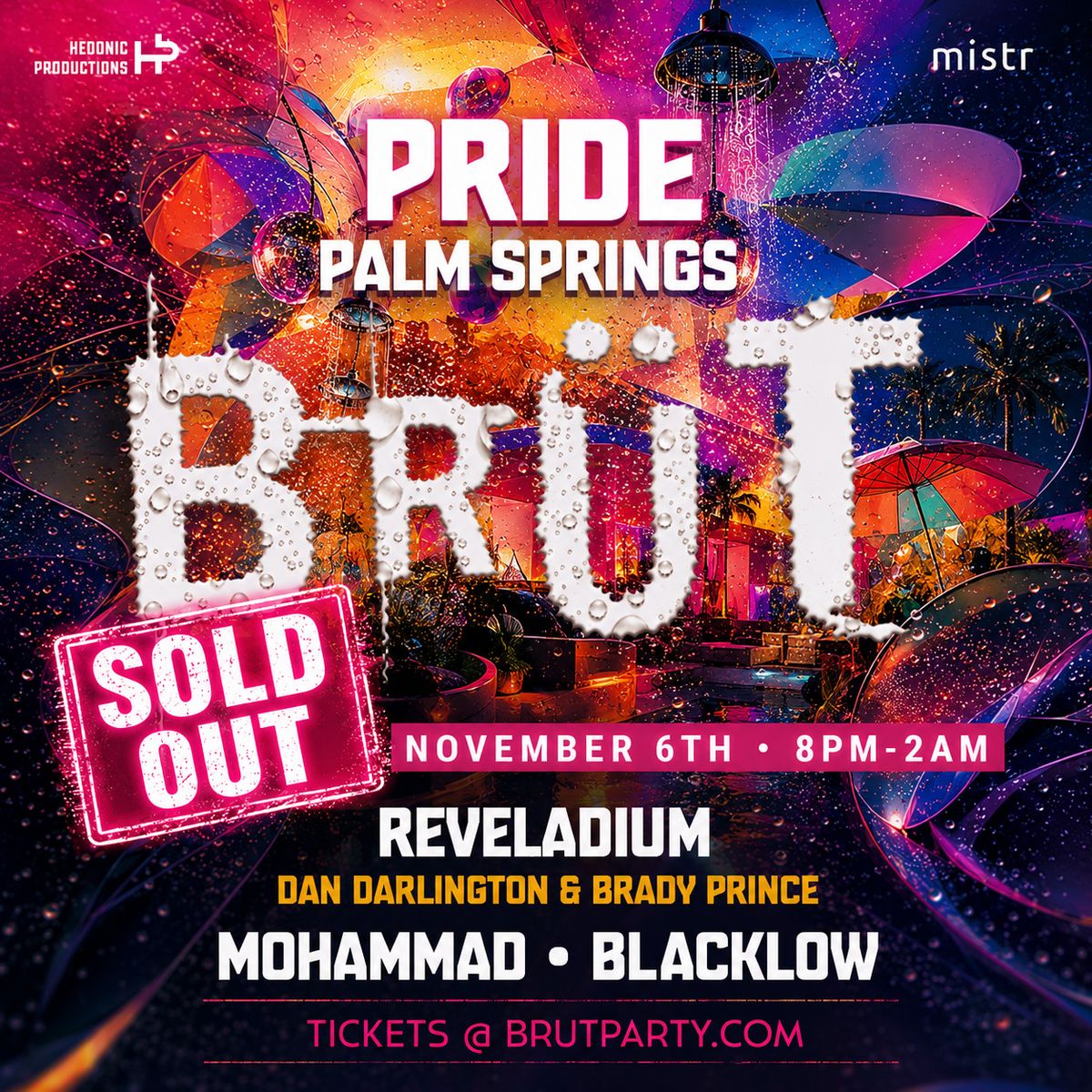 Pride in Palm Springs 2026 flyer