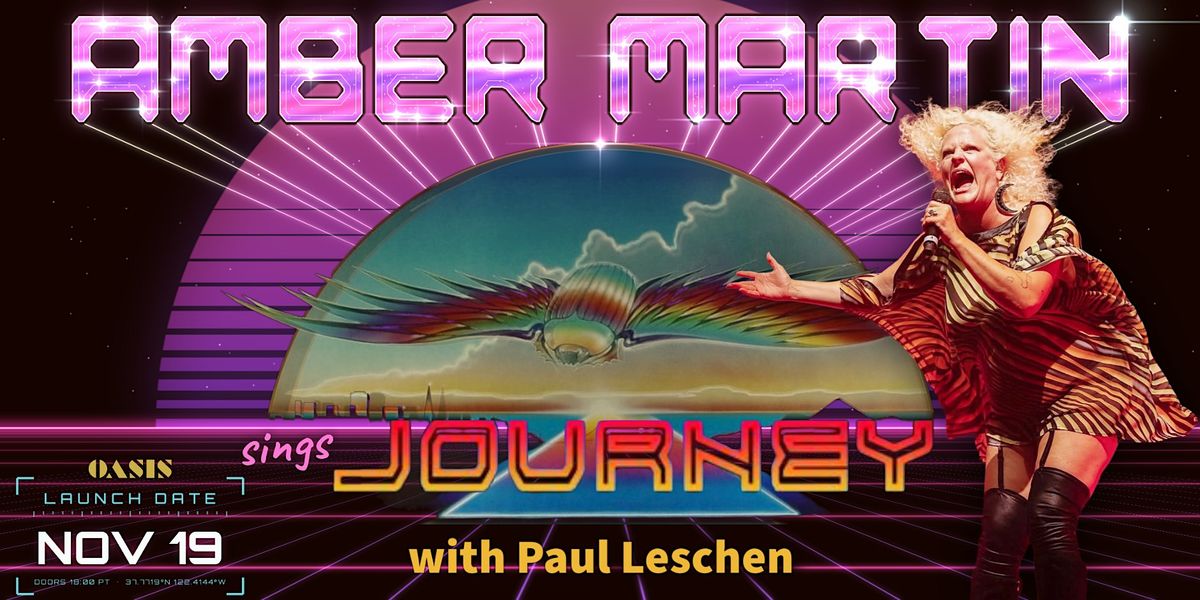 Amber Martin sings Journey with Paul Leschen flyer