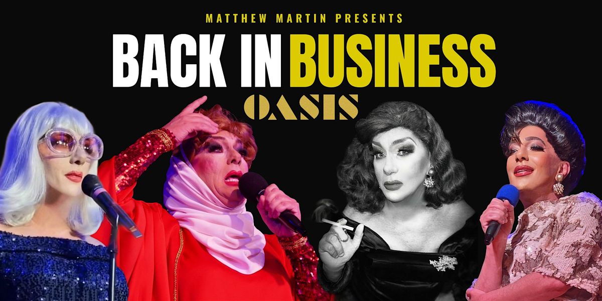 Matthew Martin is Back in Business flyer