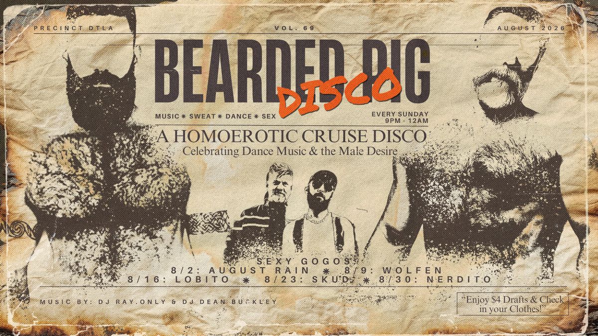 Bearded Pig Disco flyer