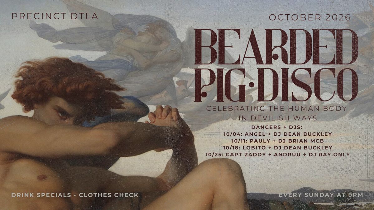 Bearded Pig Disco flyer