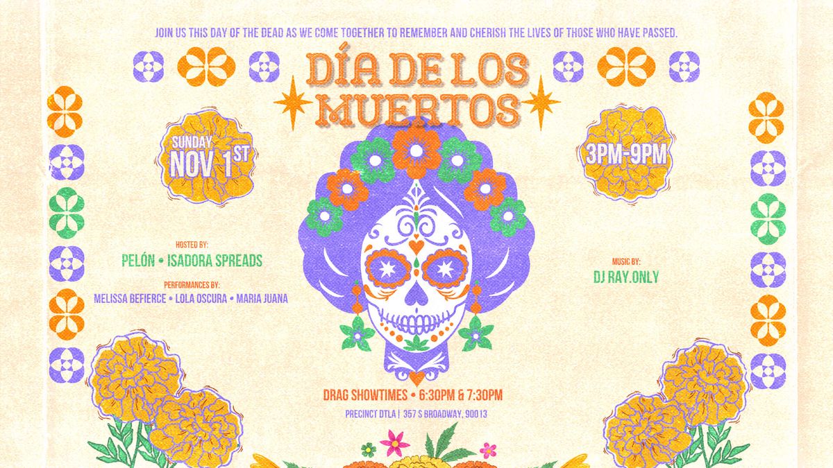 Día De Los Muertos flyer