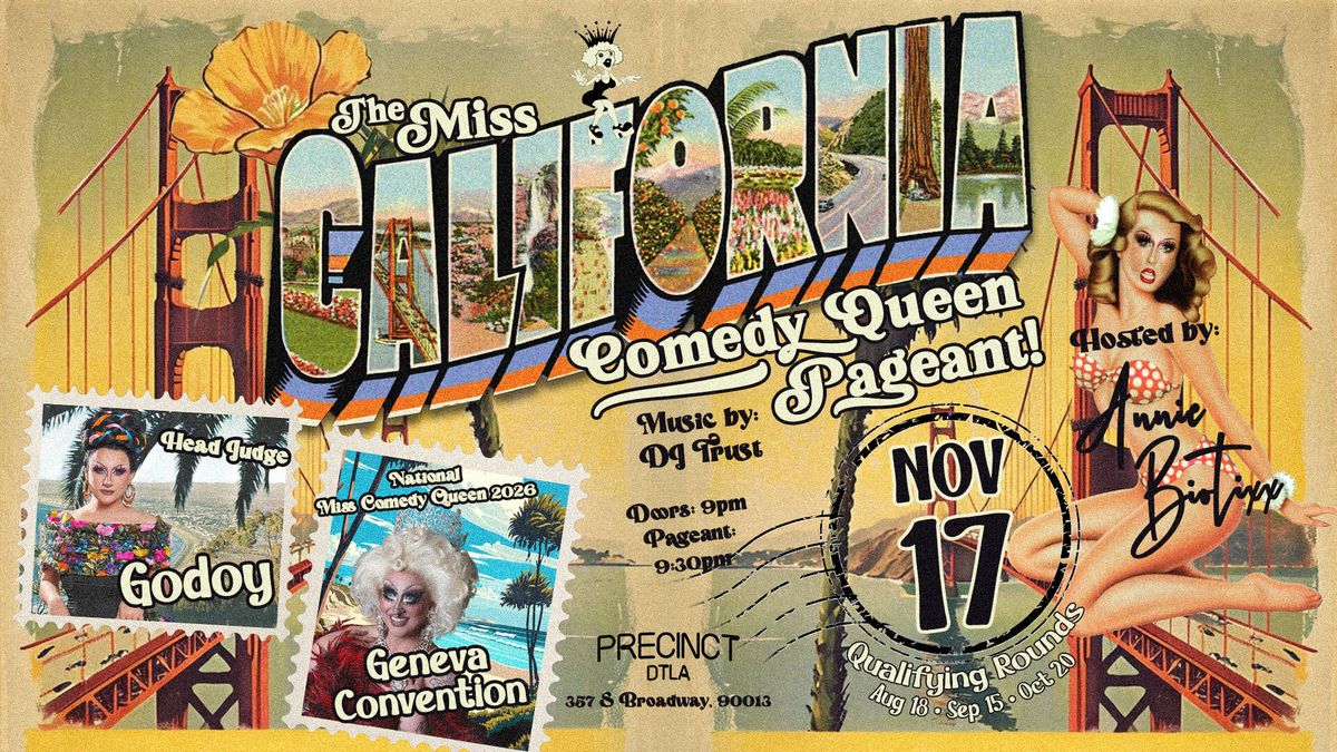 Miss Cali Comedy Queen Pageant Prelim flyer