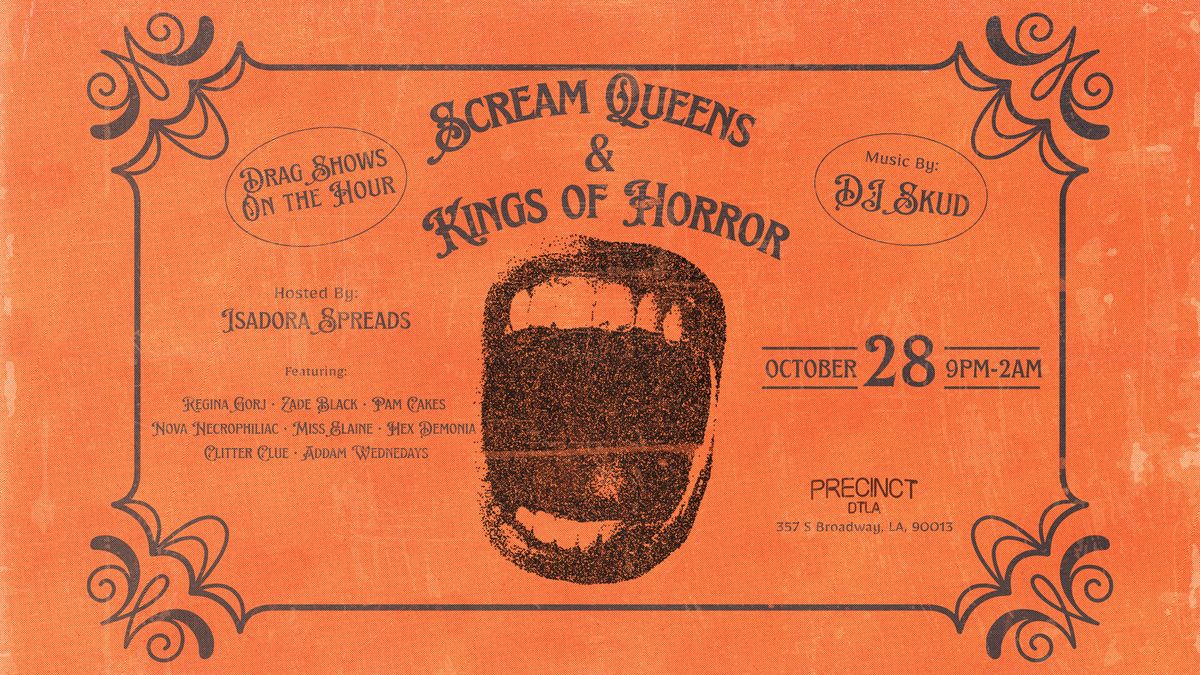 Scream Queens & Kings of Horror flyer