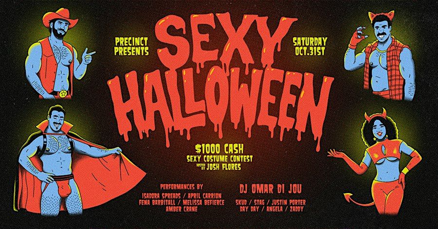 Sexy Halloween at Precinct flyer