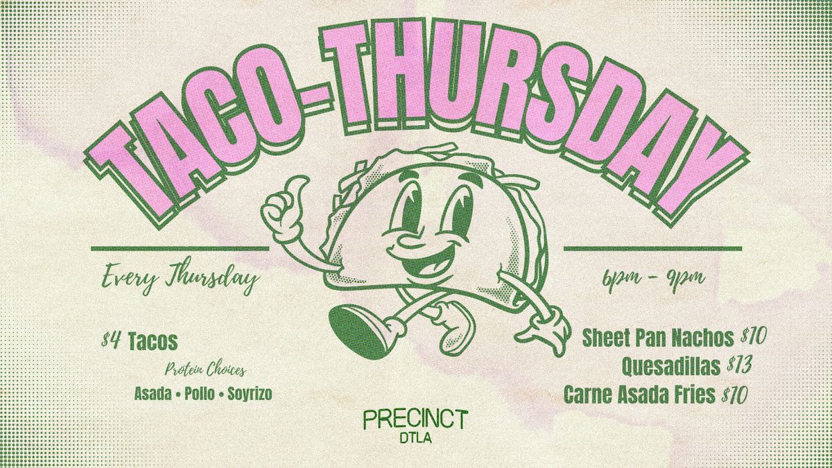 Taco Thursday flyer