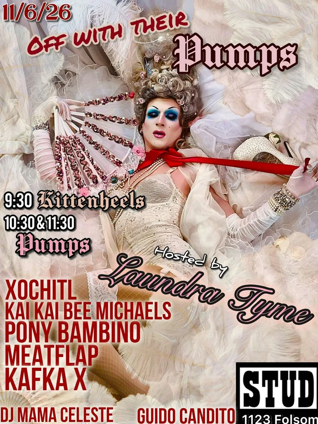 Pumps at The Stud : Off With Their Pumps! flyer