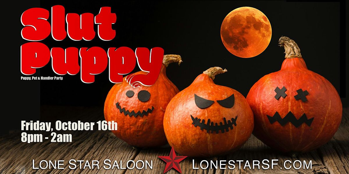 Slut Puppy: Halloween flyer