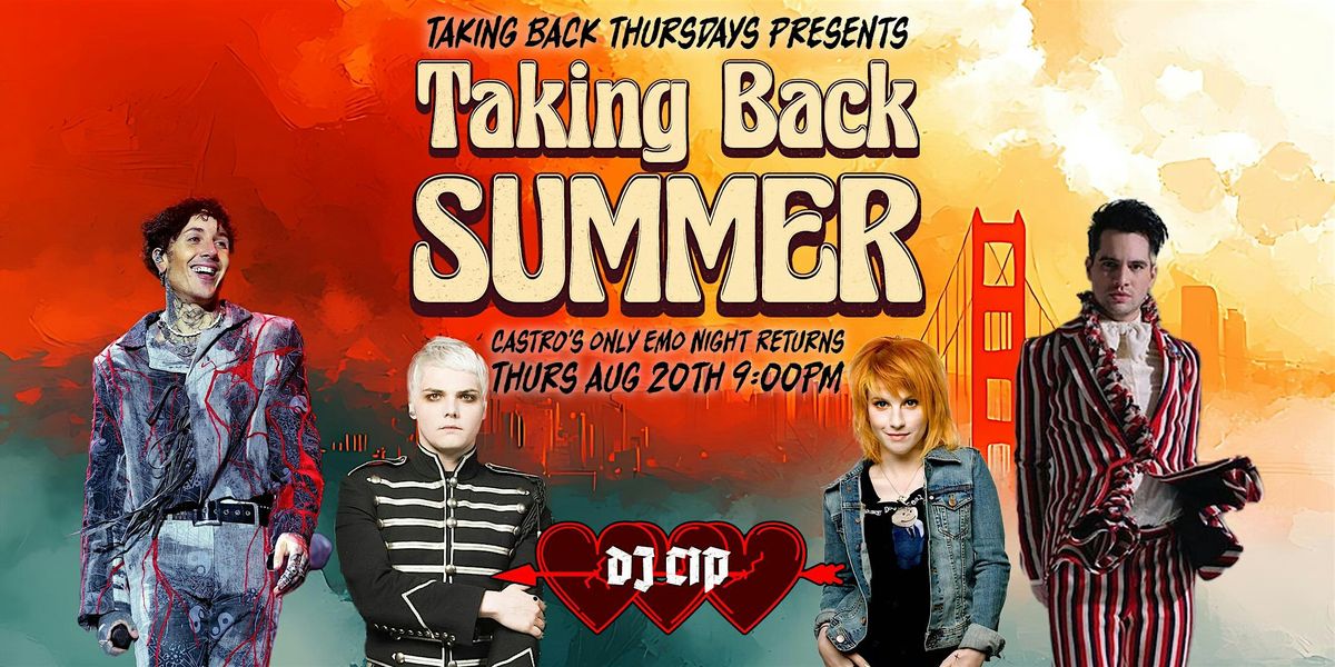 Taking Back Summer! Emo Night in the Castro! flyer
