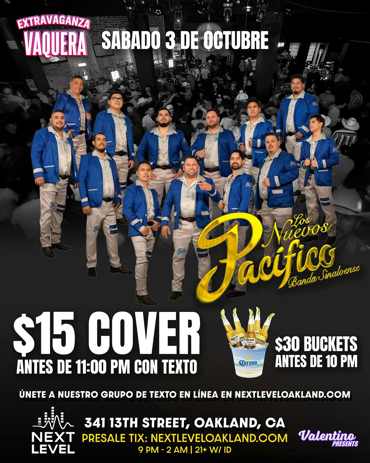 Banda en Vivo en Next Level flyer