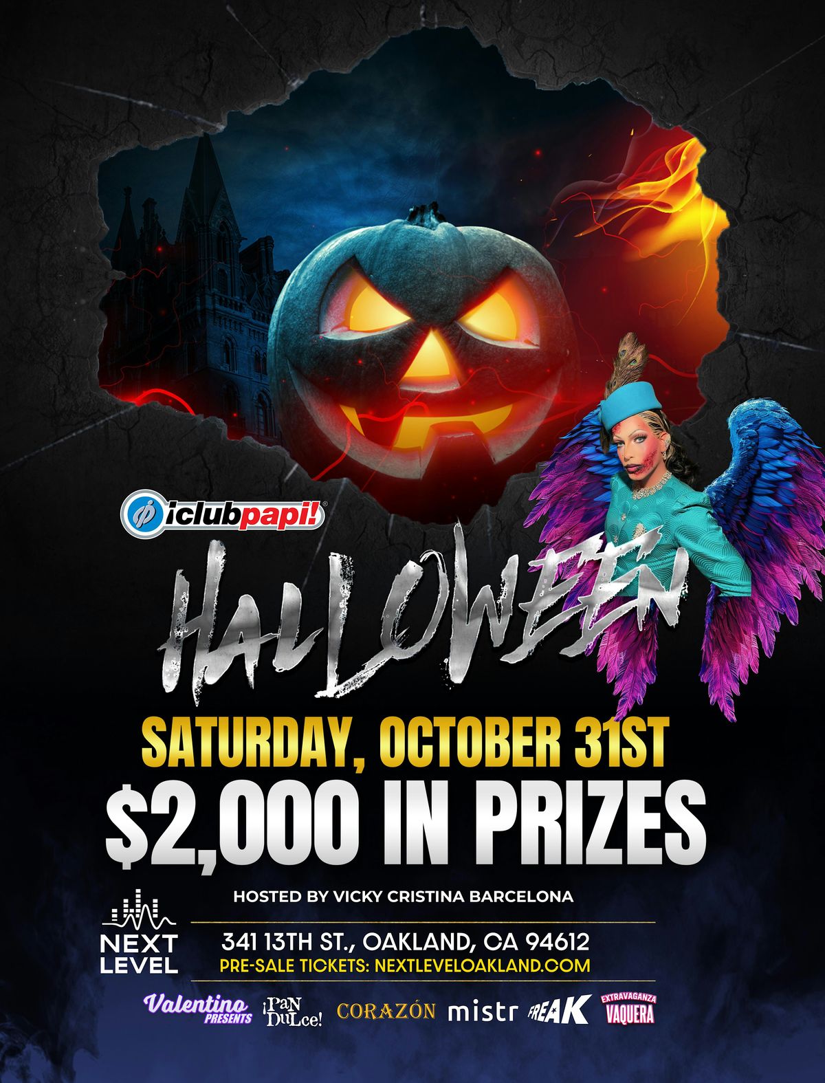 Club Papi: The Ultimate Halloween Night Party - $2,000 in Cash and Prizes flyer