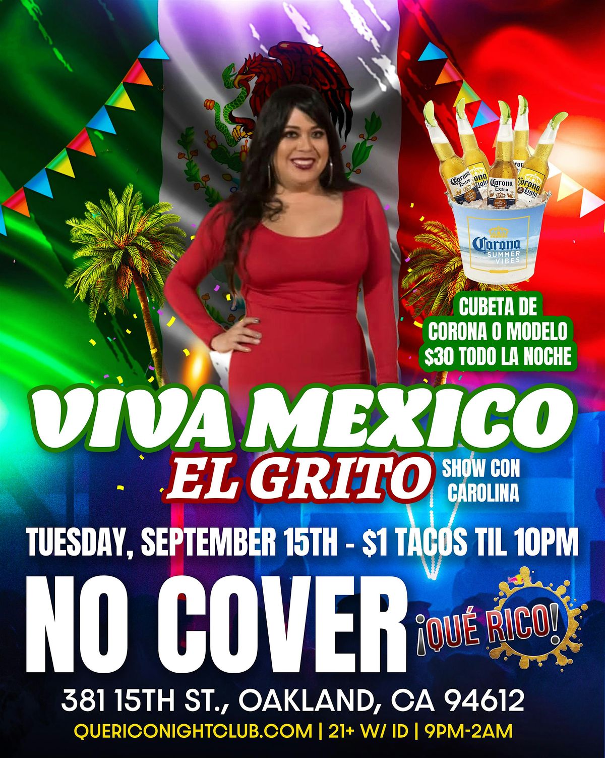El Grito de Mexico at Que Rico - NO COVER flyer