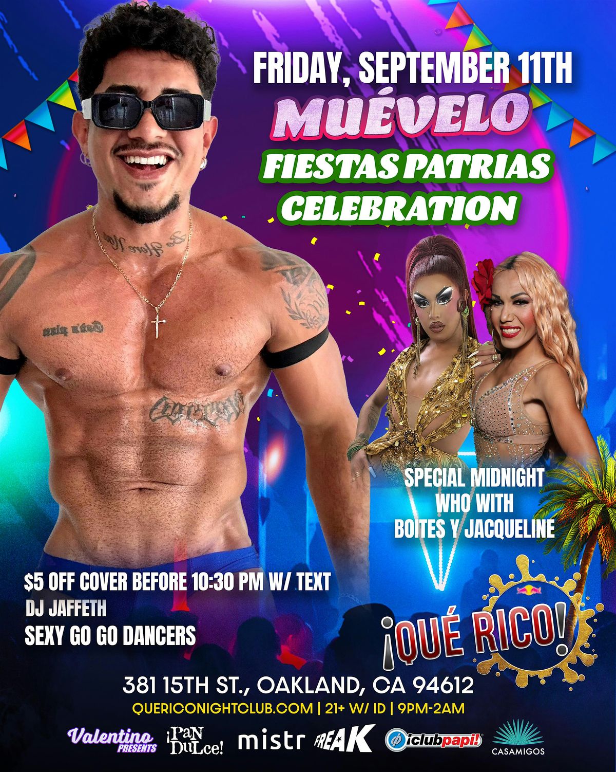 Fiestas Patrias en Que Rico - Special Midnight Show flyer