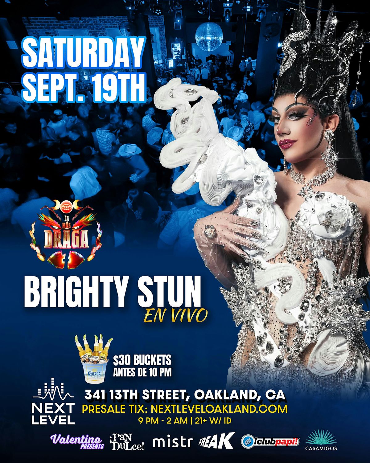 Noches Latina:  Brighty Stun en Vivo - La Mas Draga 7 flyer