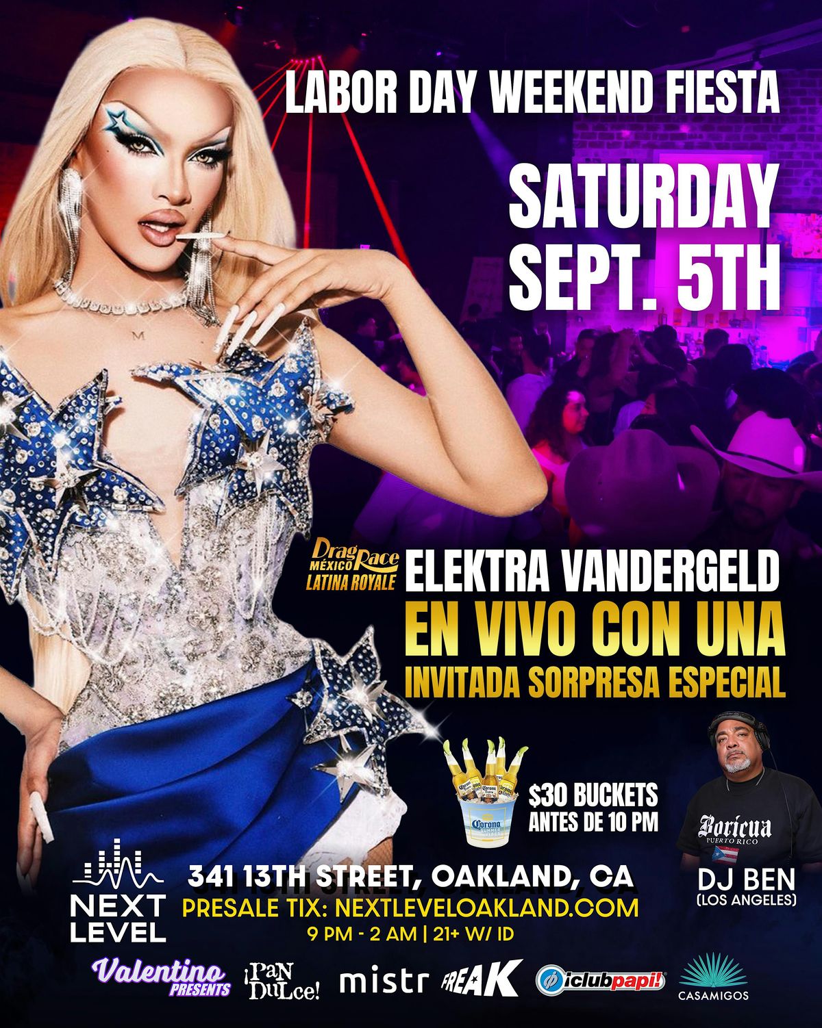 Noches Latina:  Elektra Vandergeld - Drag Race Mexico flyer