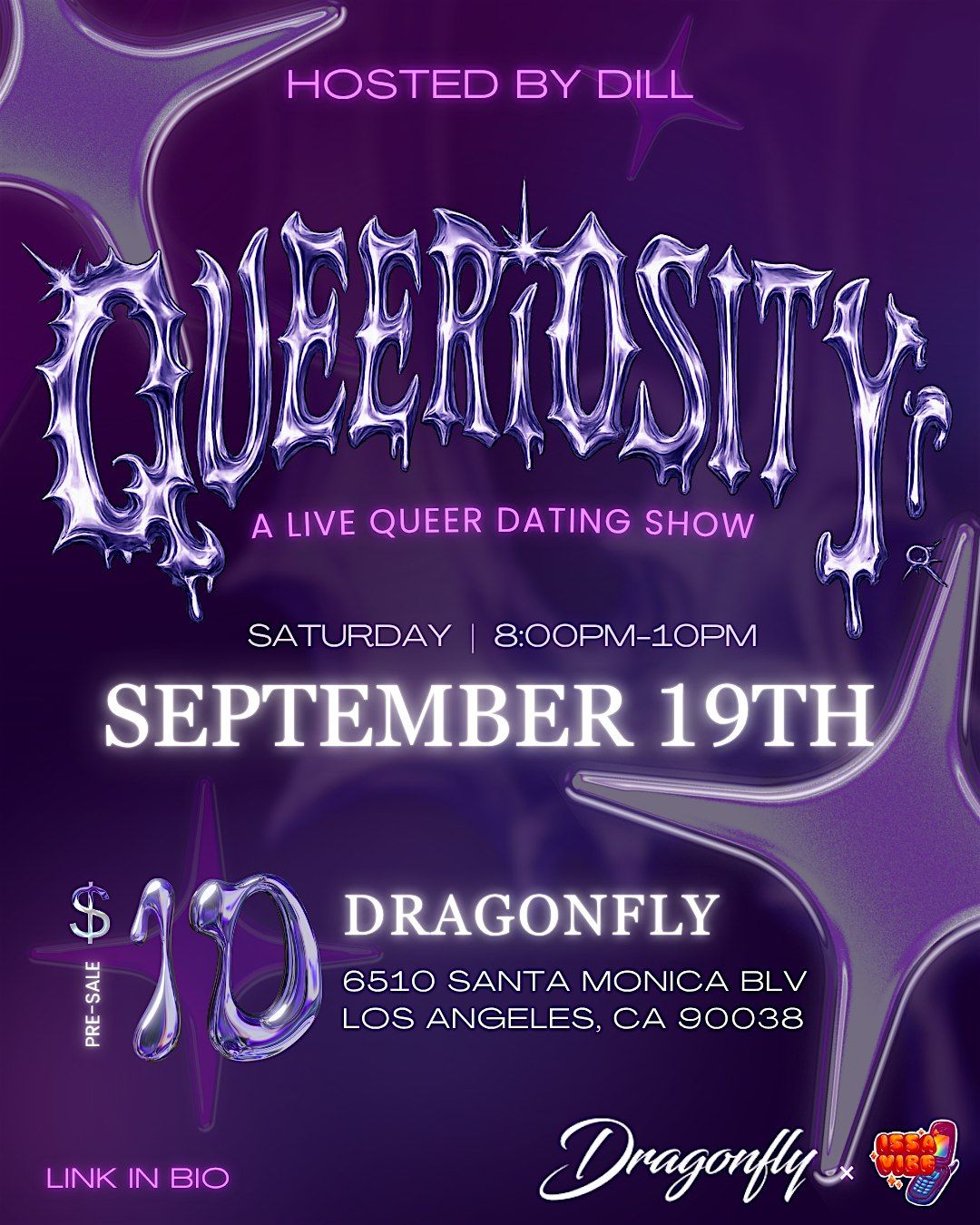 LIVE Queer Dating Show! Queeriosity x Los Angeles flyer