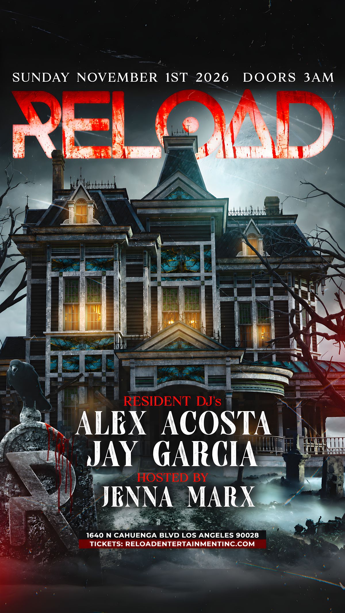 RELOAD HALLOWEEN 2026 flyer