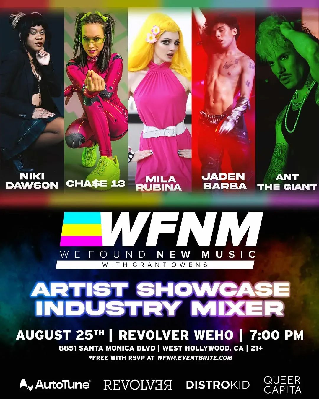 WFNM Artist Showcase & Mixer flyer