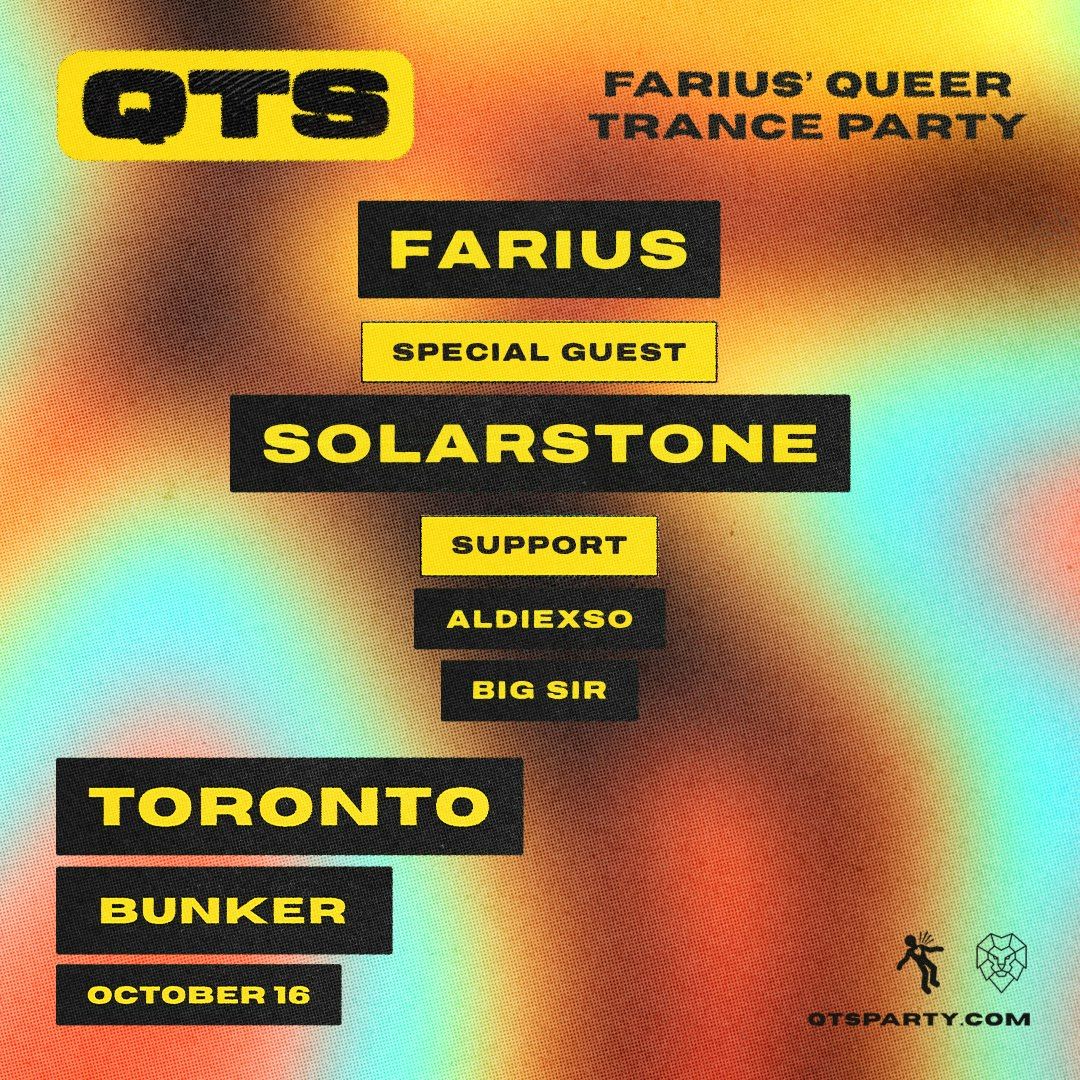 QTS: Toronto presents Farius + Solarstone flyer