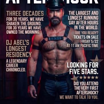 AFTERSHOCK - 30 Year Anniversary (Limited Tickets) flyer