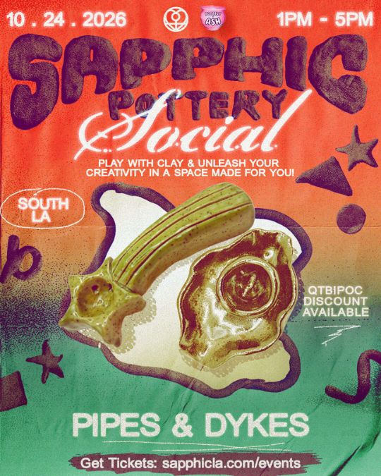 Sapphic Pottery Social flyer
