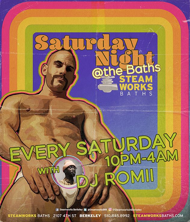 Saturday Night @ the Baths flyer