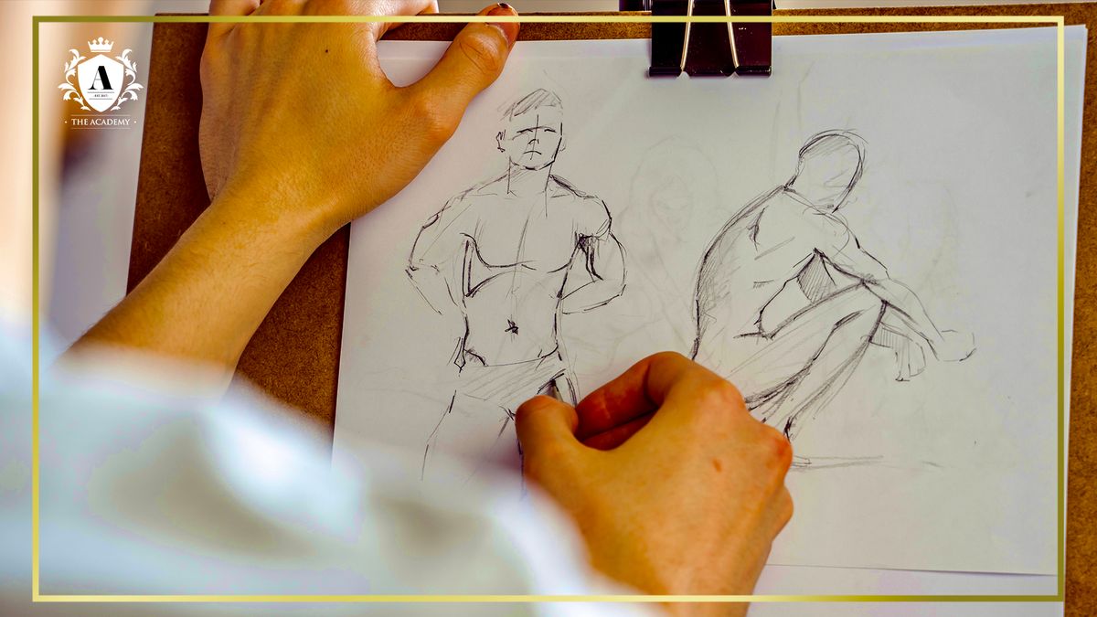 Drink & Draw | Life Drawing at The Academy flyer