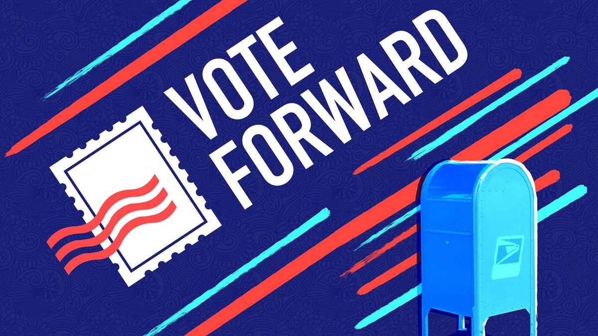 Write to Vote: Election Postcarding Meetup flyer