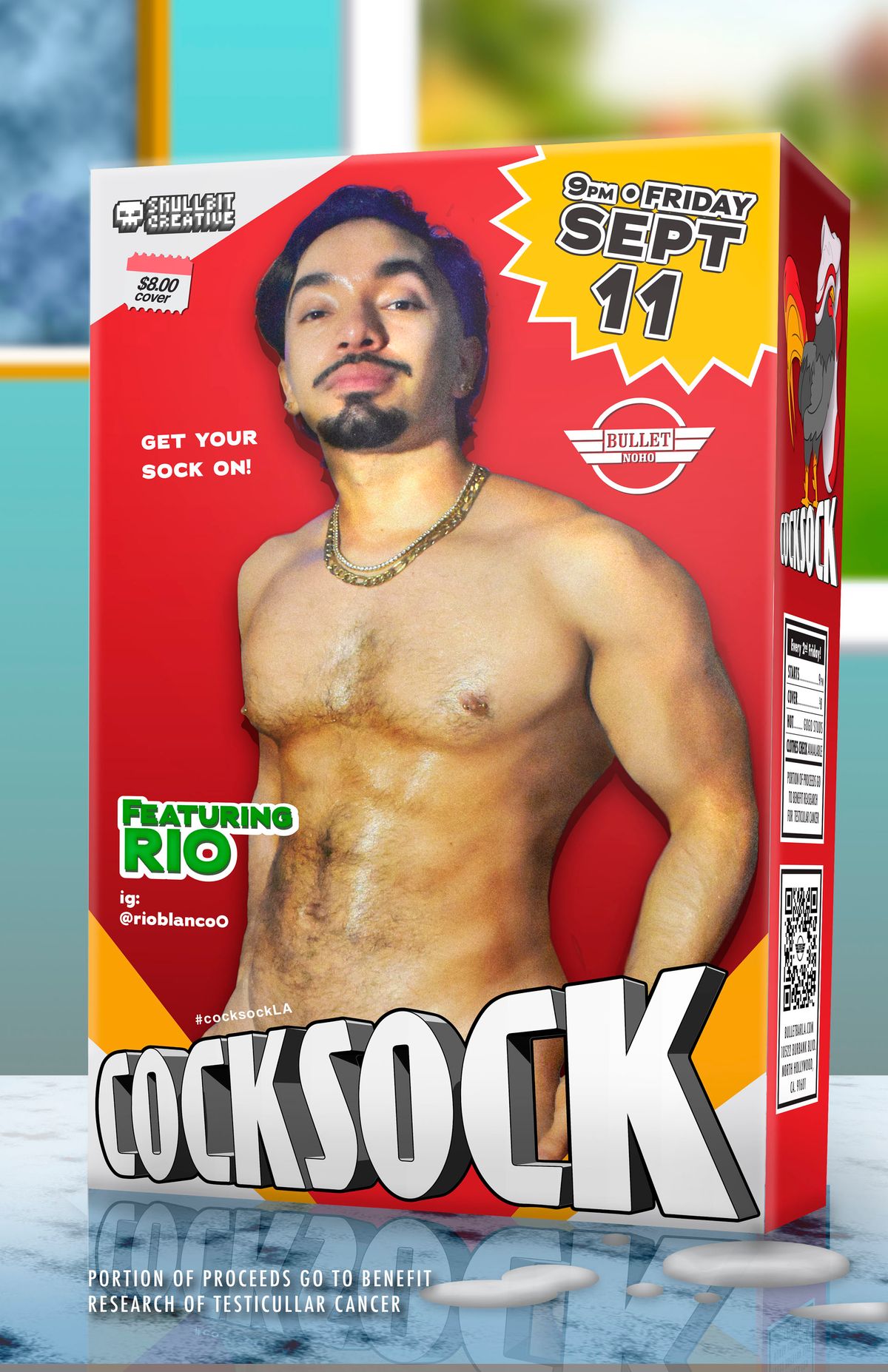 COCKSOCK + DJ CMR flyer