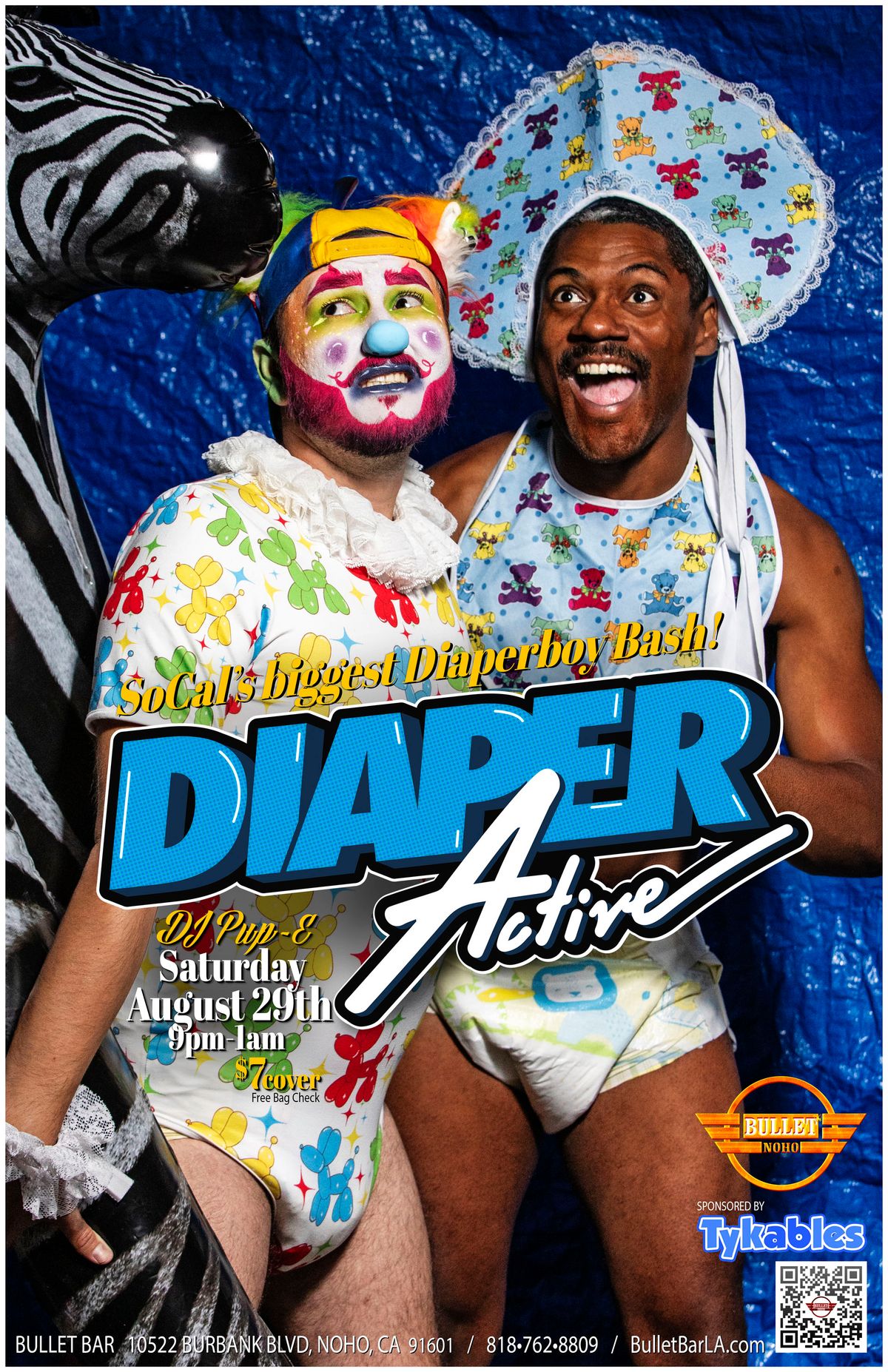DIAPER ACTIVE + DJ PUP-E flyer