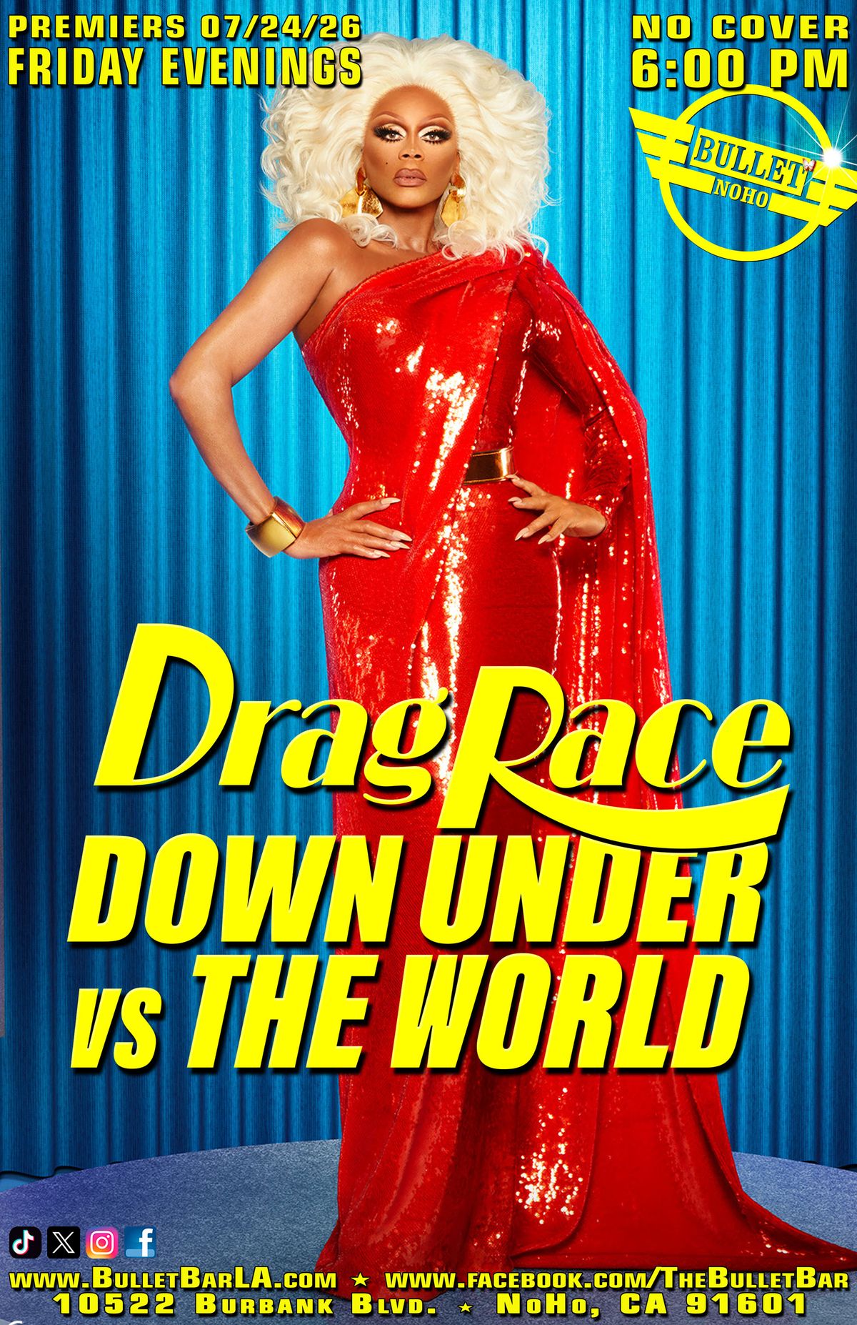 DRAG RACE DOWN UNDER vs THE WORLD flyer