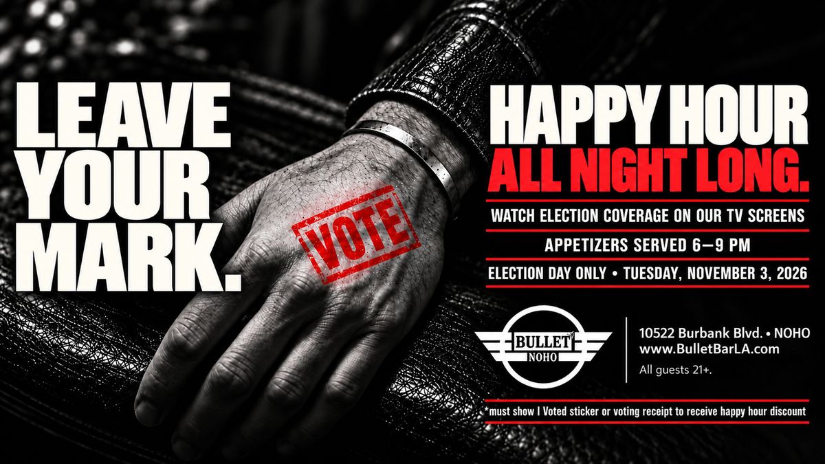 ELECTION NIGHT WATCH PARTY flyer