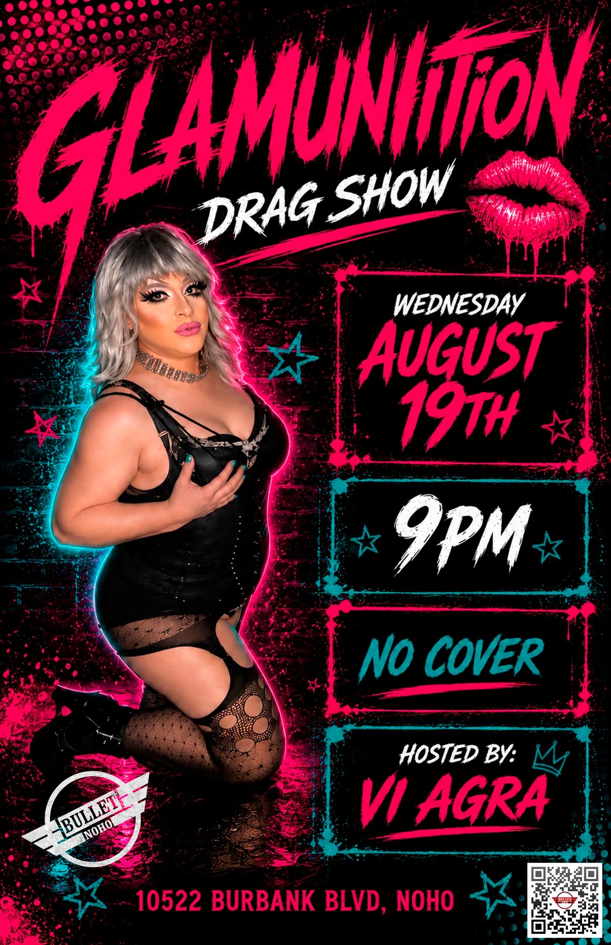 GLAMUNITION DRAG SHOW Hosted by VI AGRA flyer