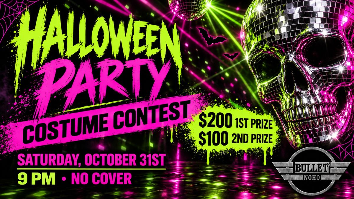 Halloween Party & Costume Contest flyer