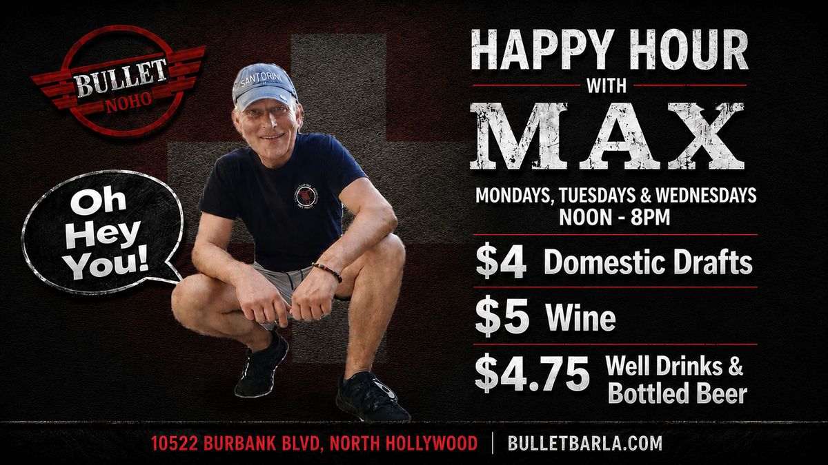 HAPPY HOUR with MAX flyer