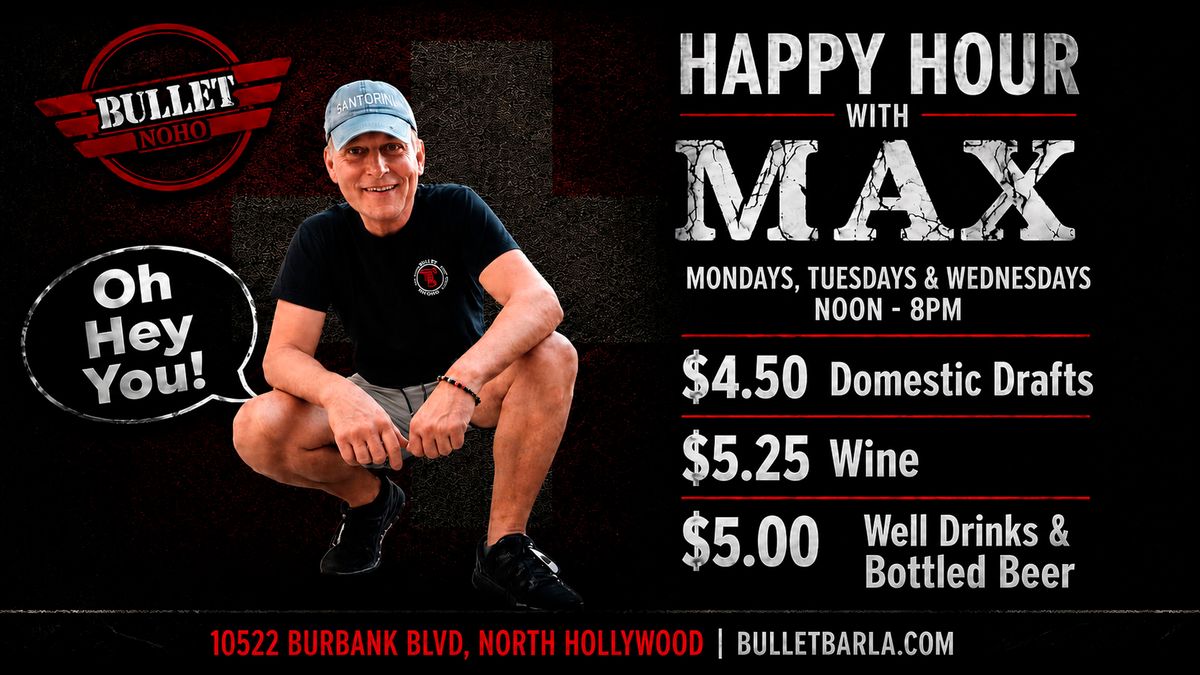 HAPPY HOUR with MAX flyer