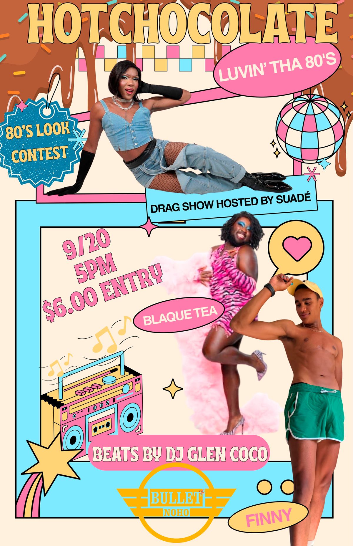 HOT CHOCOLATE: LUVIN' THA 80'S + DJ GLEN COCO flyer