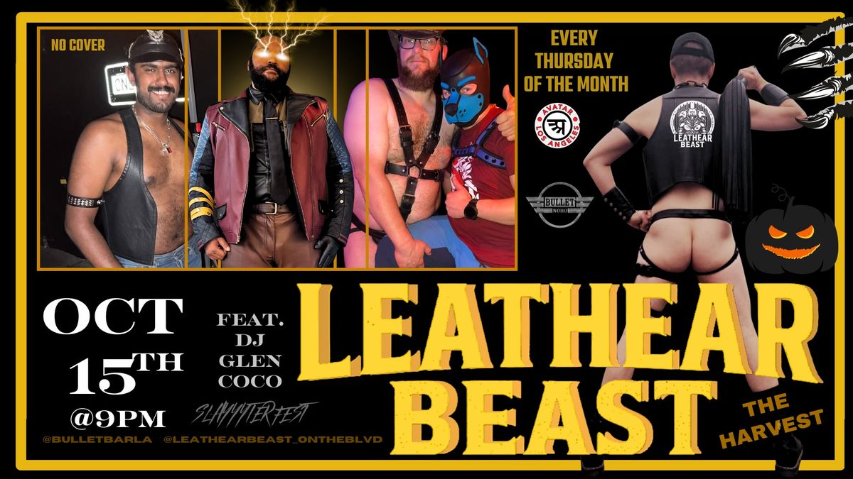Leathear Beast - The Harvest flyer