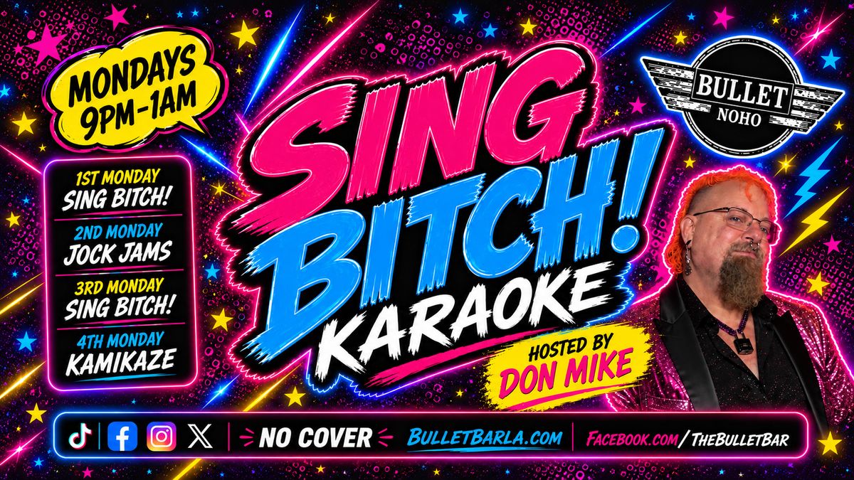SING BITCH! KARAOKE with DON MIKE flyer