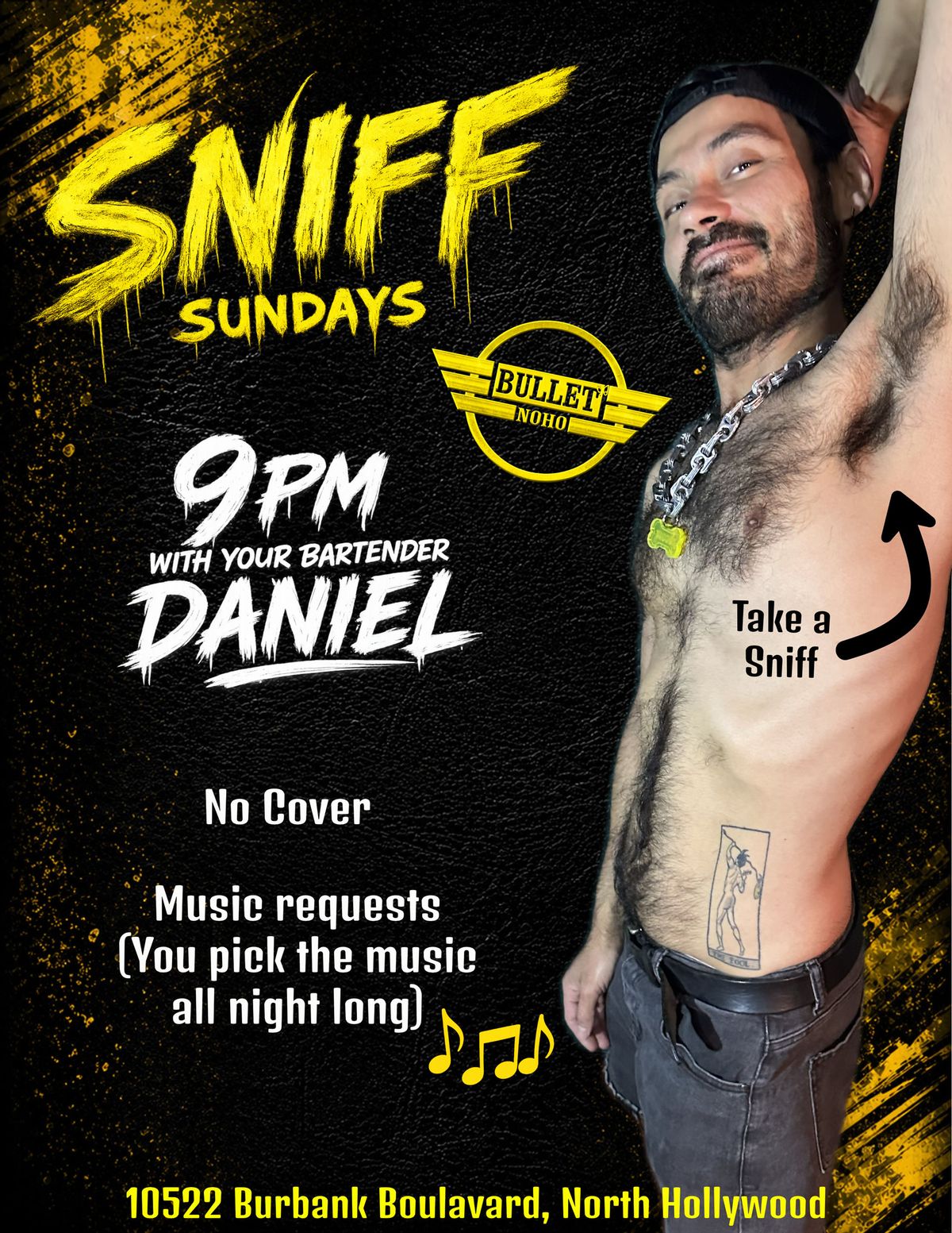 SNIFF SUNDAYS with BARTENDER DANIEL flyer