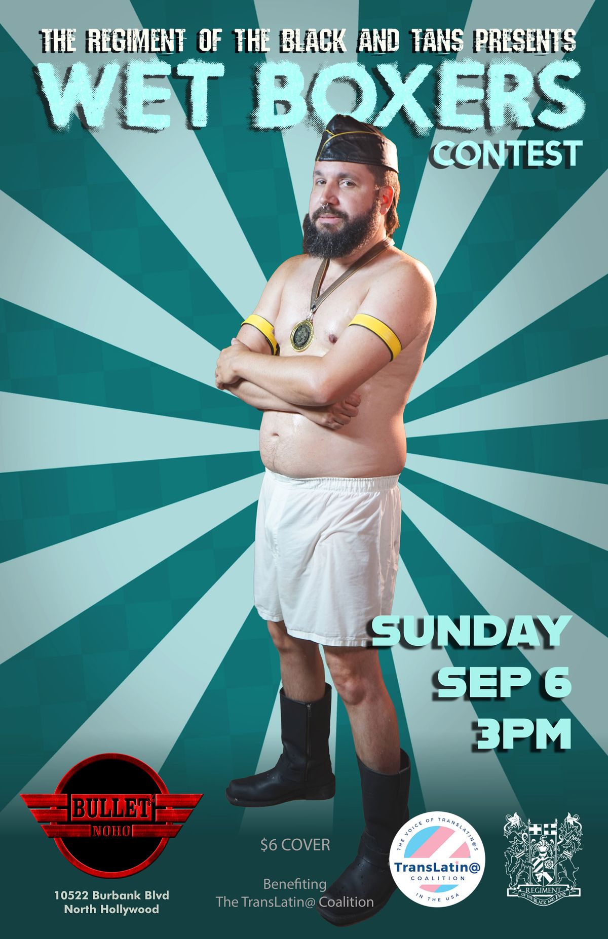 WET BOXERS CONTEST flyer