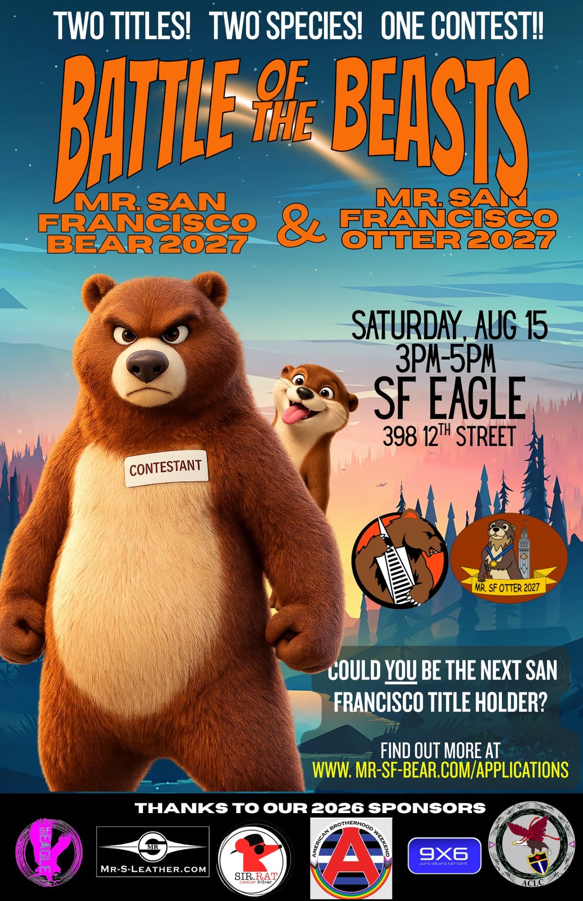 SF Bear Weekend Battle of the Beasts! flyer