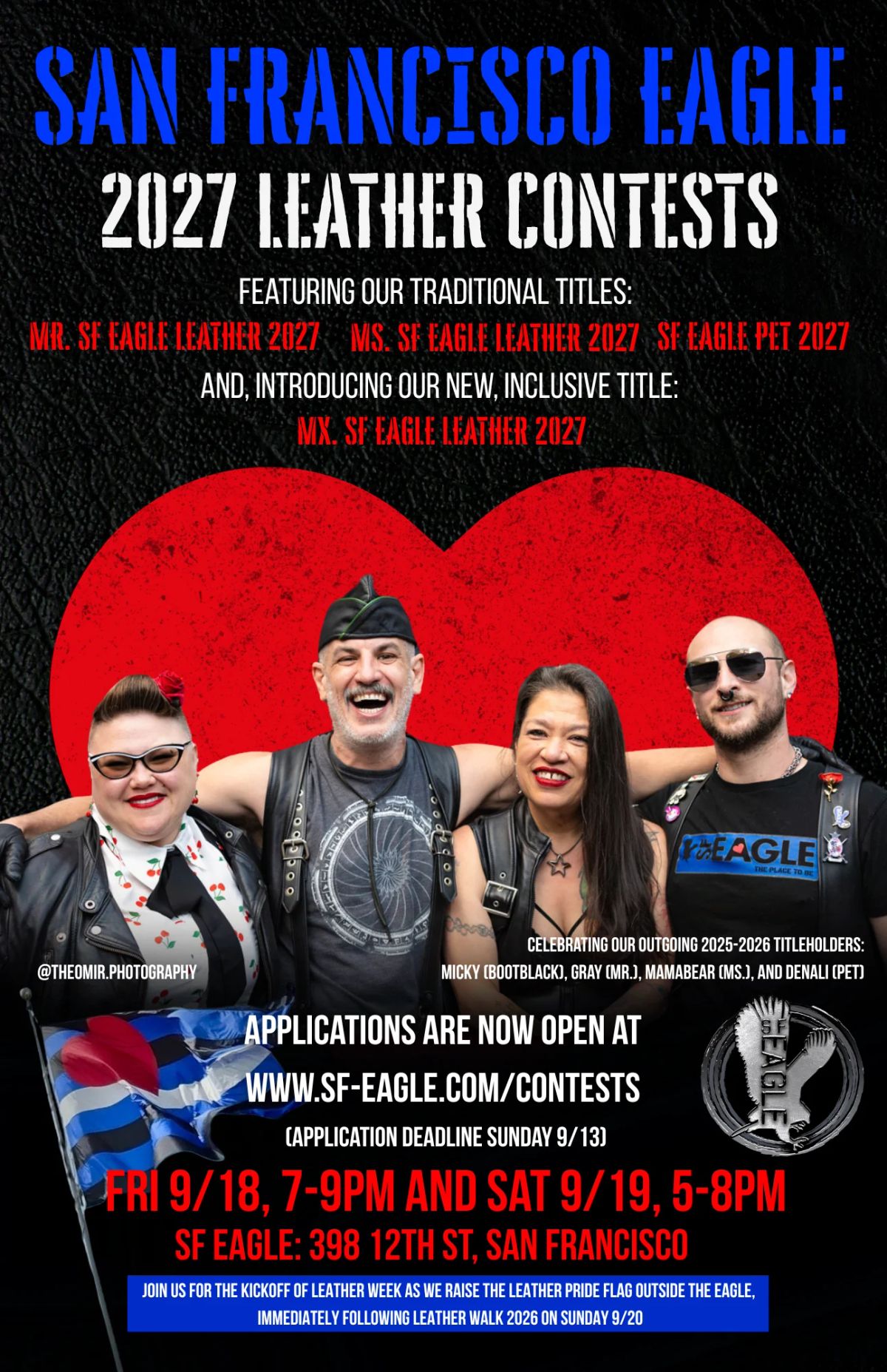 SF Eagle 2027 Leather Contest, Day 1 flyer